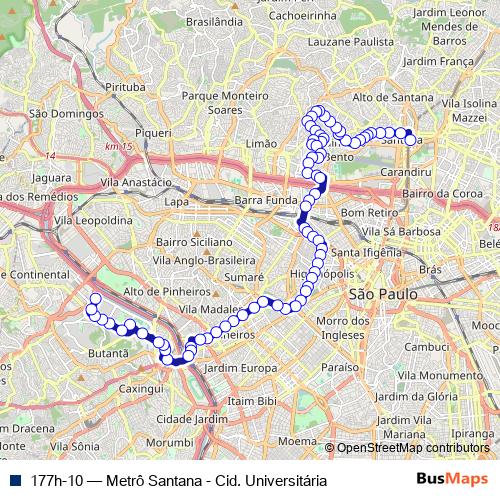 177h-10 bus Line Map