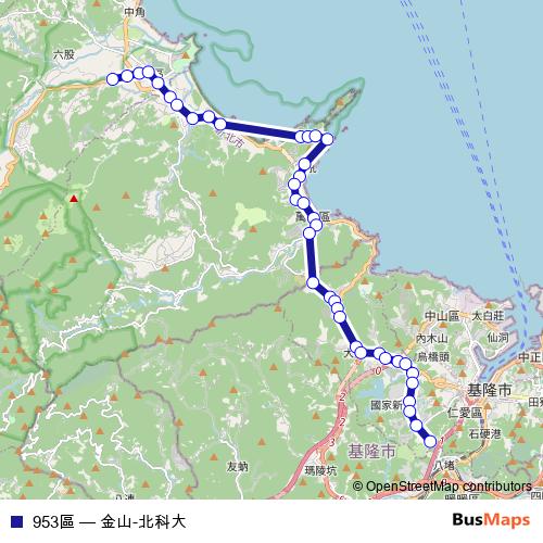 953區 bus Line Map