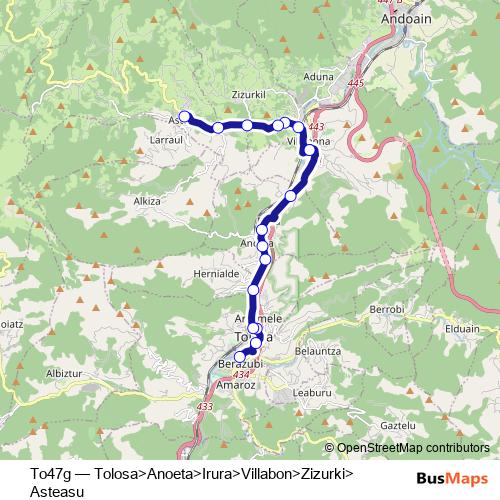 To47g bus Line Map