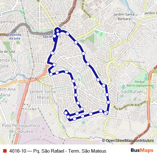 4016-10 bus Line Map