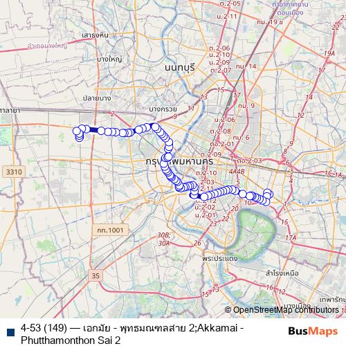 4-53 (149) bus Line Map