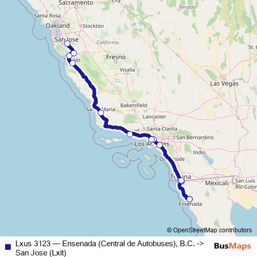Lxus 3123 bus Line Map