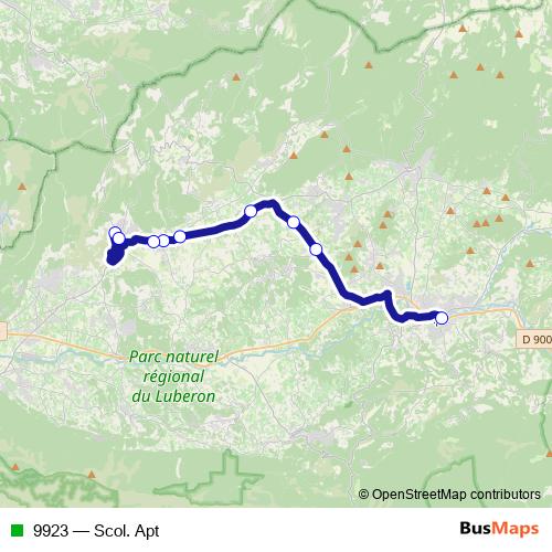 9923 bus Line Map