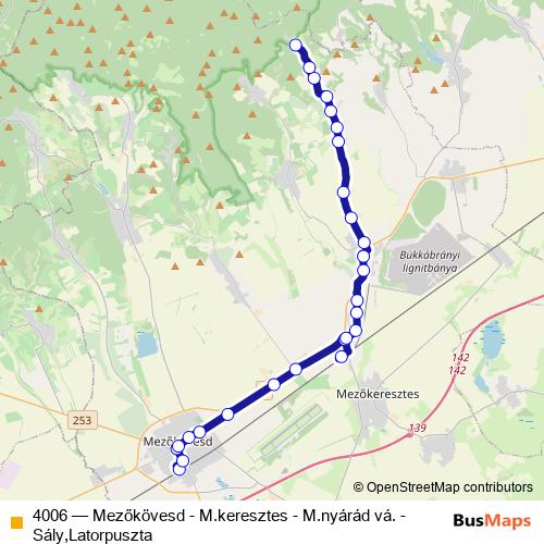 4006 bus Line Map