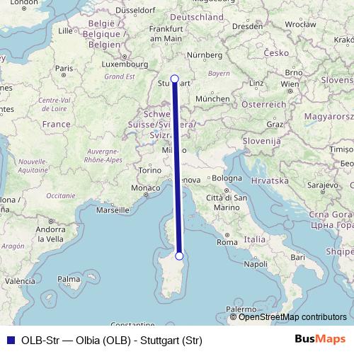 OLB-Str air Line Map
