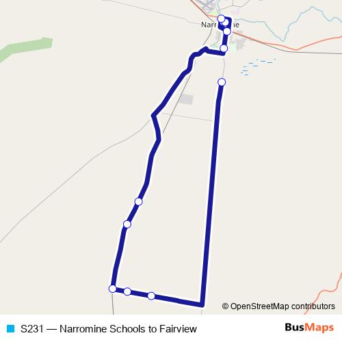 S231 bus Line Map