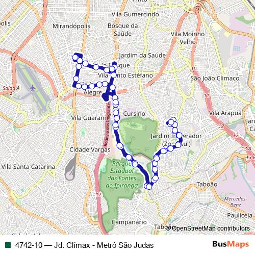 4742-10 bus Line Map