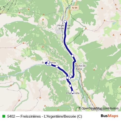 5402 bus Line Map