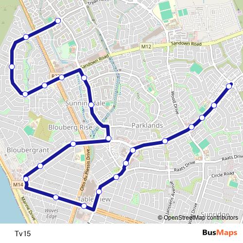 Tv15 bus Line Map