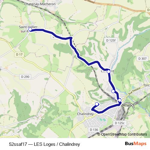 52ssaf17 bus Line Map