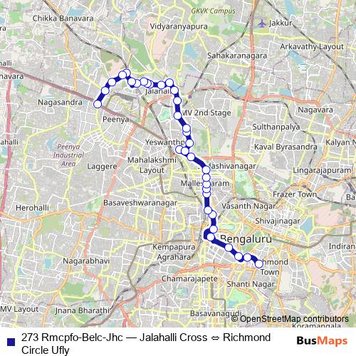 273 Rmcpfo-Belc-Jhc bus Line Map