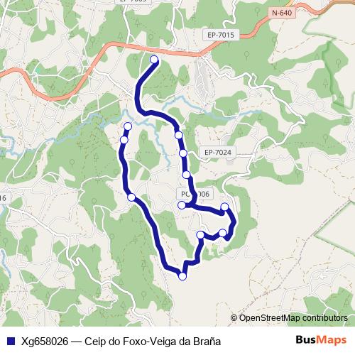 Xg658026 bus Line Map