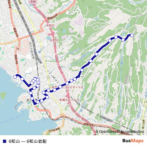 6松山 bus Line Map