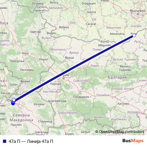 47а П bus Line Map