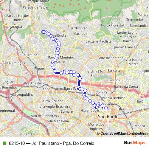 8215-10 bus Line Map