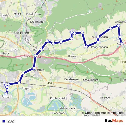 2021 bus Line Map