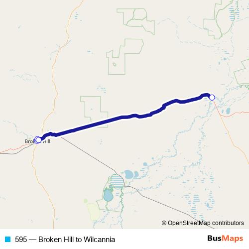 595 bus Line Map