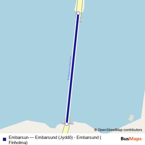 Embarsun ferry Line Map