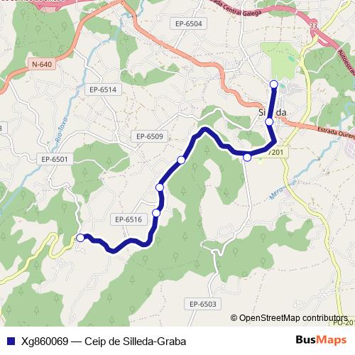 Xg860069 bus Line Map