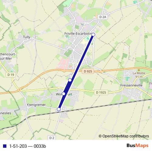 1-51-203 bus Line Map