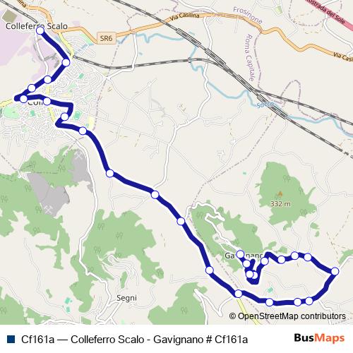 Cf161a bus Line Map