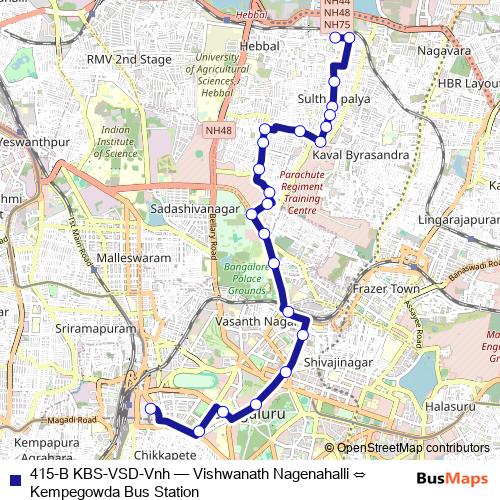 415-B KBS-VSD-Vnh bus Line Map