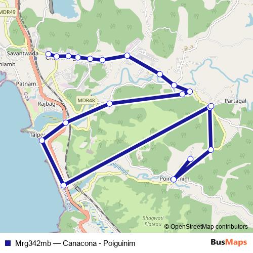 Mrg342mb bus Line Map
