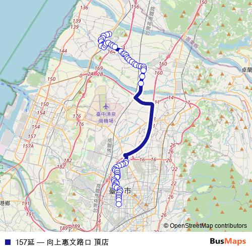 157延 bus Line Map