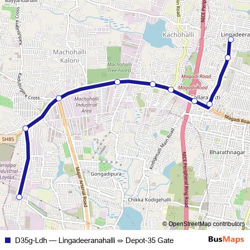 D35g-Ldh bus Line Map