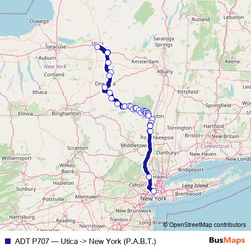 ADT P707 bus Line Map
