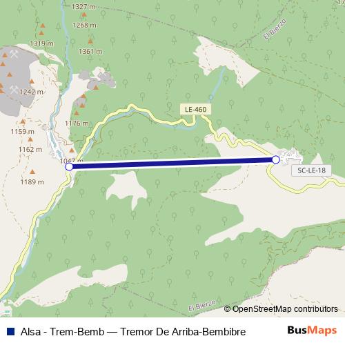 Alsa - Trem-Bemb bus Line Map