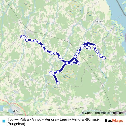 15c bus Line Map