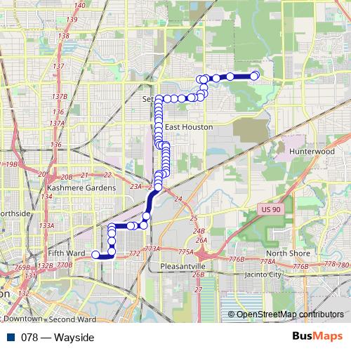 078 bus Line Map