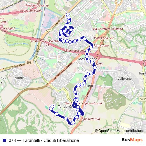 078 bus Line Map