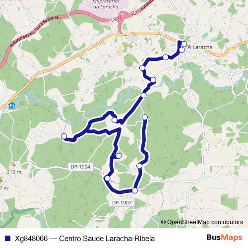 Xg848066 bus Line Map