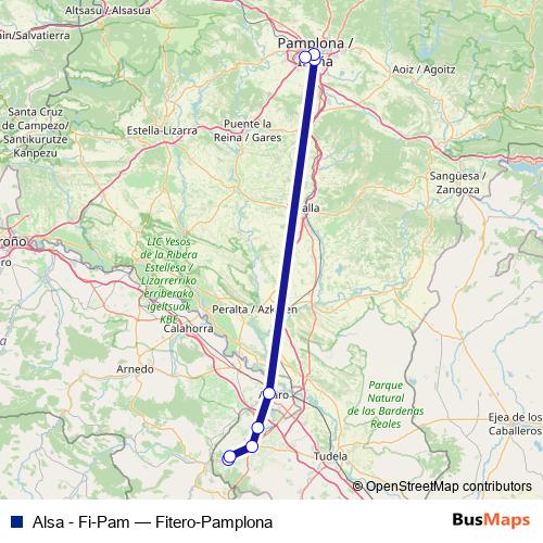 Alsa - Fi-Pam bus Line Map