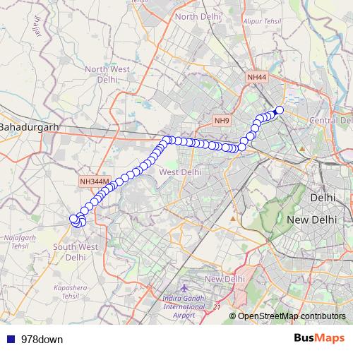 978down bus Line Map