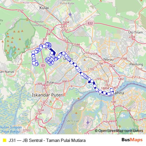 J31 bus Line Map