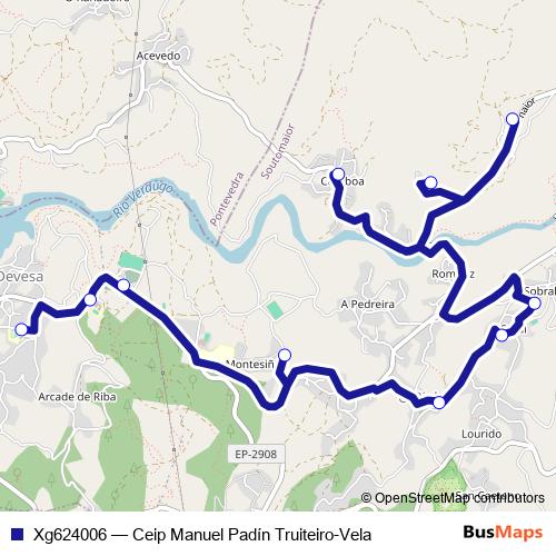 Xg624006 bus Line Map