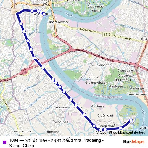1084 bus Line Map