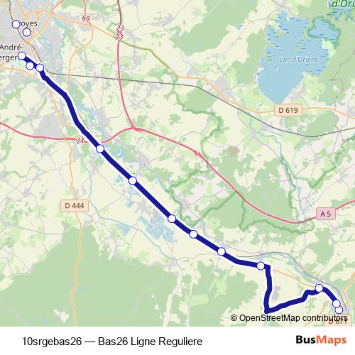 10srgebas26 bus Line Map