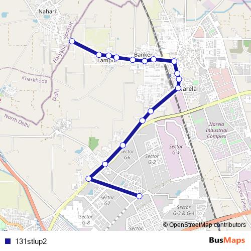 131stlup2 bus Line Map