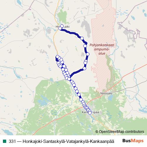 331 bus Line Map
