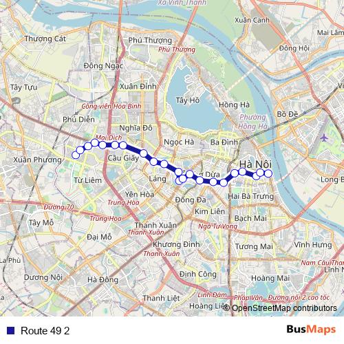 Route 49 2 bus Line Map