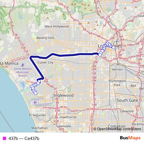 437b bus Line Map