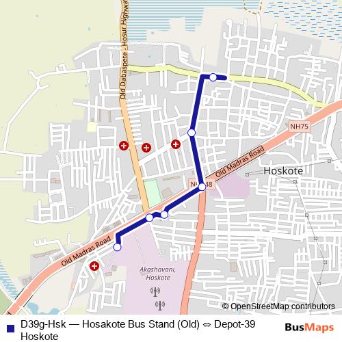 D39g-Hsk bus Line Map