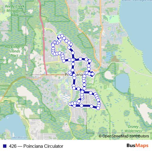 426 bus Line Map