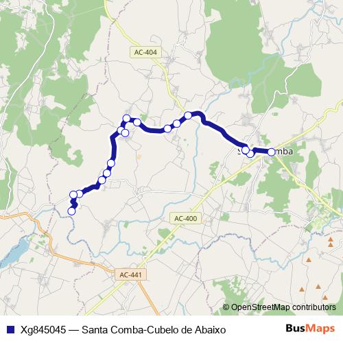Xg845045 bus Line Map