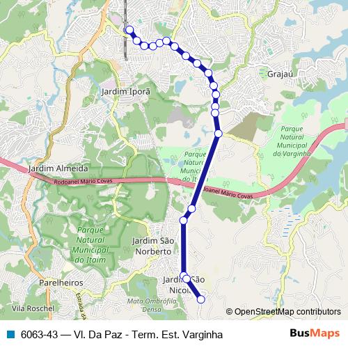 6063-43 bus Line Map