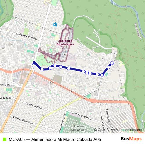 MC-A05 bus Line Map
